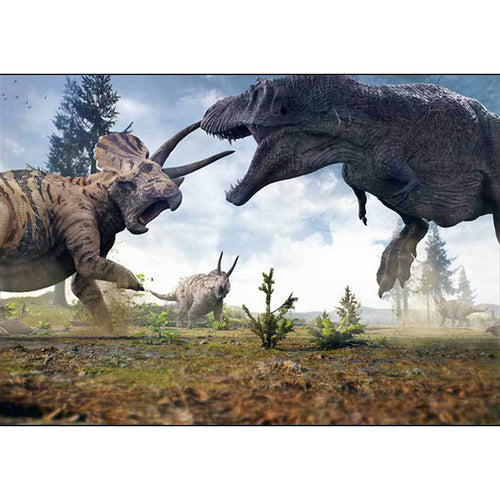 Stylish dinosaur pattern rug brown and blue modern rug polyester washable non-slip backing rug for the living room | Bowlift