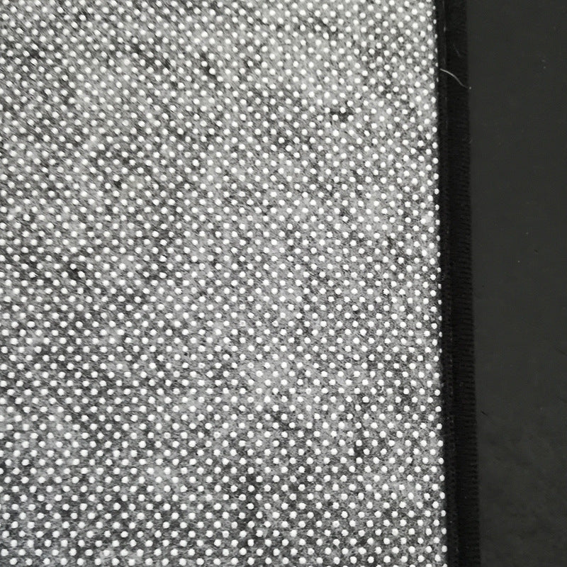 Modern rug for the living room in gray with geometric triangle print rug made of polyester, stain-resistant rug for the area | Bowlift