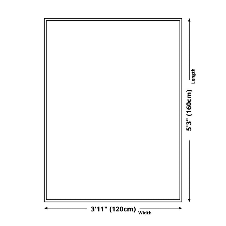 Nordic geometric patterned carpet green and golden polyester carpet machine washable non-slip carpet for the bedroom | Bowlift
