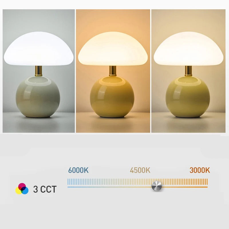 Modern bedside lamp with soft, warm white light - Stylish lighting for bedroom & living room | Bowlift