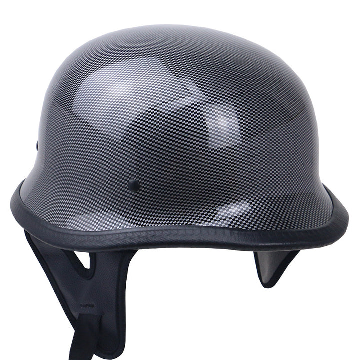 Vintage Carbon Fiber Motorcycle Helmet Bowlift
