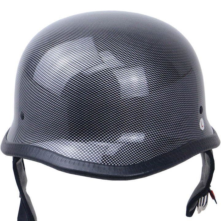 Vintage Carbon Fiber Motorcycle Helmet Bowlift