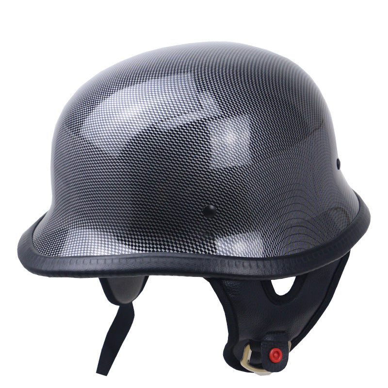 Vintage Carbon Fiber Motorcycle Helmet Bowlift