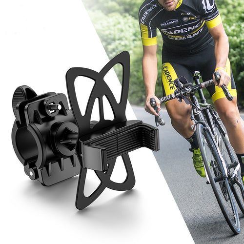 adjustable bicycle phone mount with universal handlebar clamp and 360° swivel Bowlift