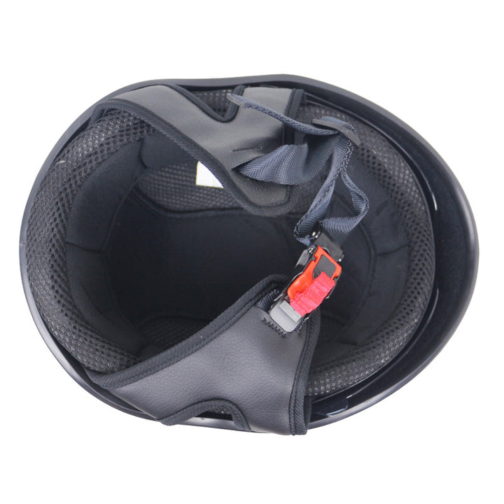 Classic Half-Shell Motorcycle Helmet with Visor Bowlift