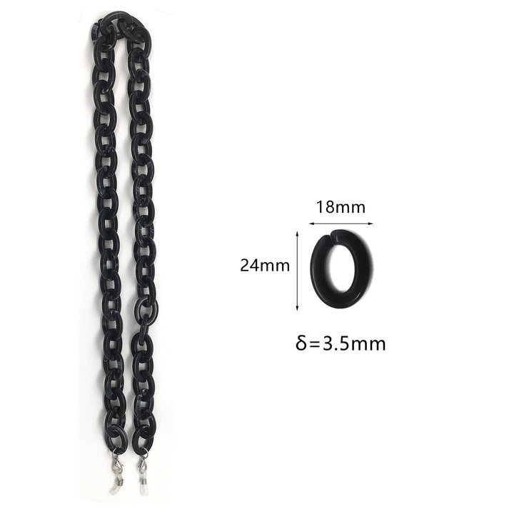 Oversized Chunky Acrylic Eyewear Chain Bowlift