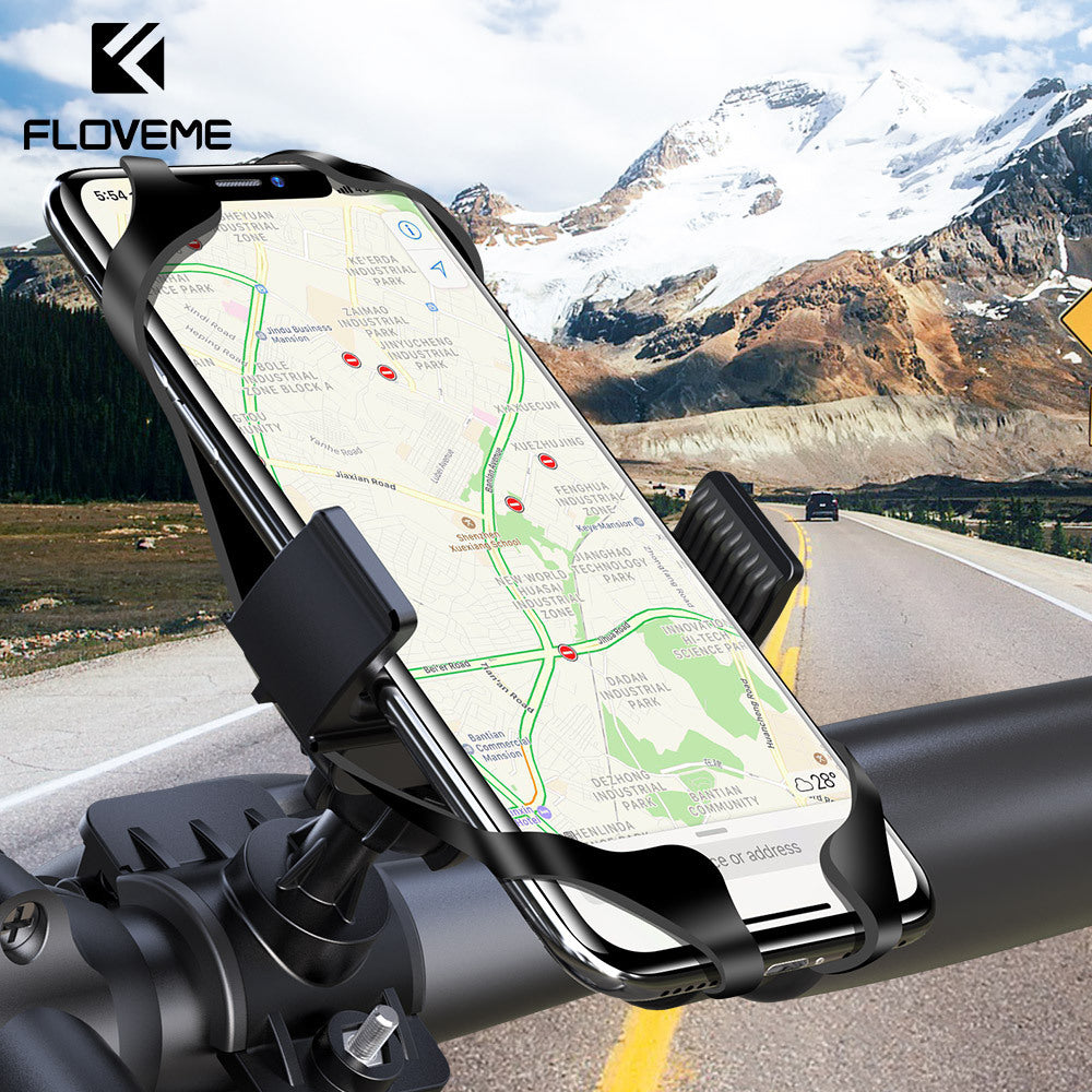 adjustable bicycle phone mount with universal handlebar clamp and 360° swivel Bowlift