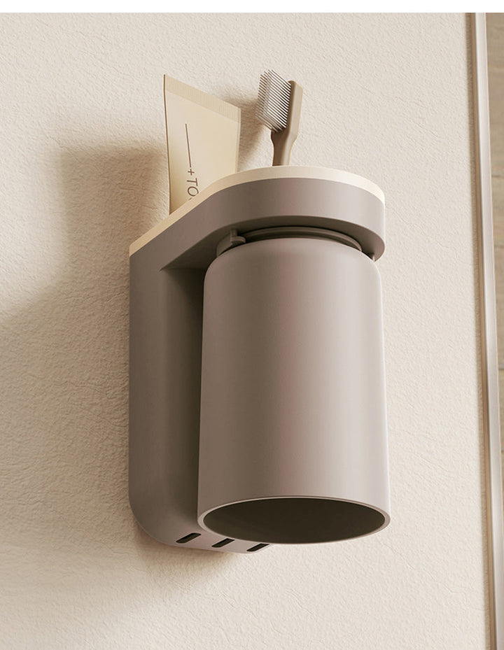 DuoClean 2-in-1 Wall Mount for Toothbrush and Cup – Clever Storage Without Drilling Bowlift