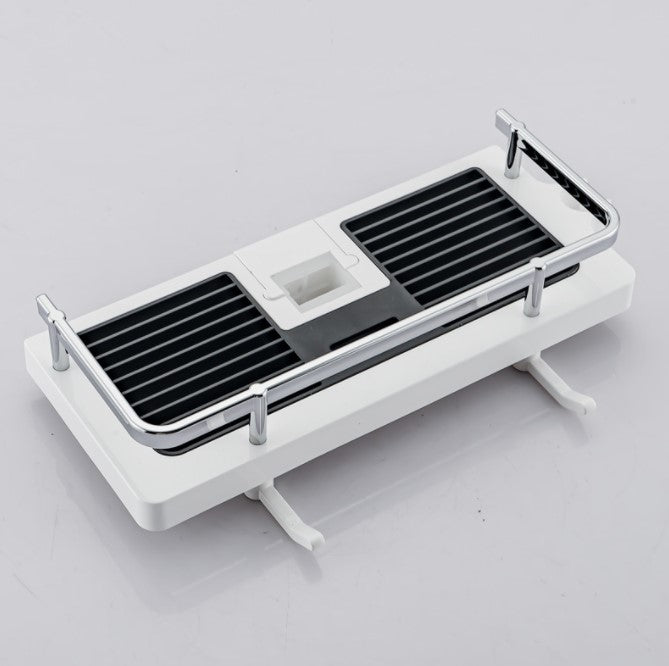 Bathroom Shelf Caddy for Shower Rail, No Drilling Pole Shower Storage Rack Holder | Bowlift