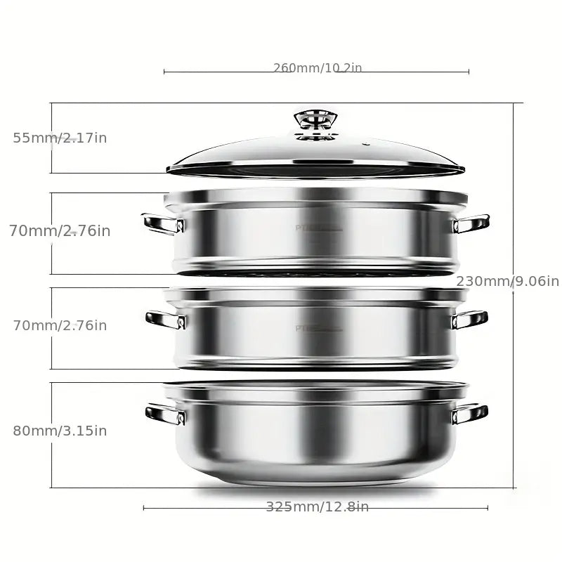 BowLift | 3-Layer Food Steamer - NutriSteam