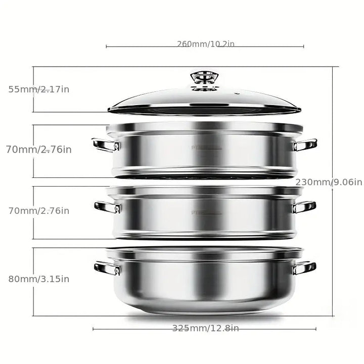 BowLift | 3-Layer Food Steamer - NutriSteam
