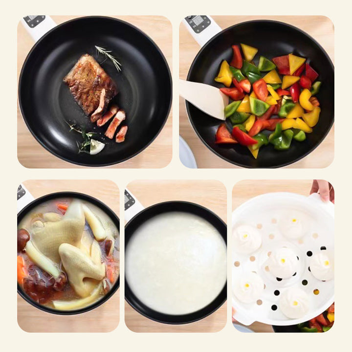 BowLift | Multifunctional Electric Frying Pan with Steamer - CookEase