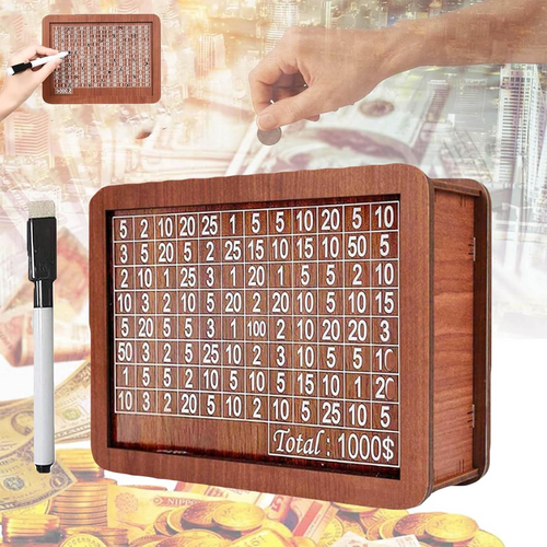Wooden piggy bank | Effortless savings | Bowlift