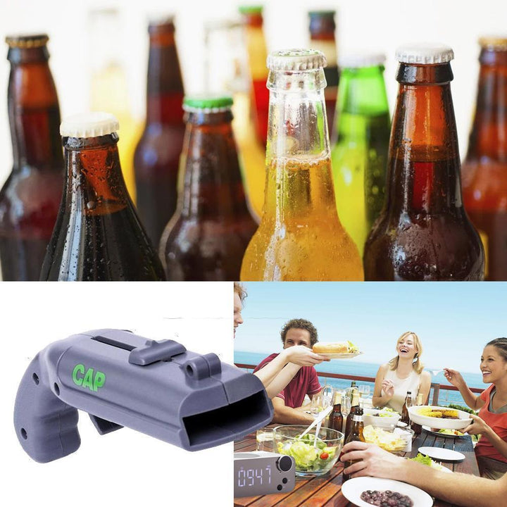 Cap Gun Beer Bottle Opener, Launcher Shooter Bottle Opener | Bowlift