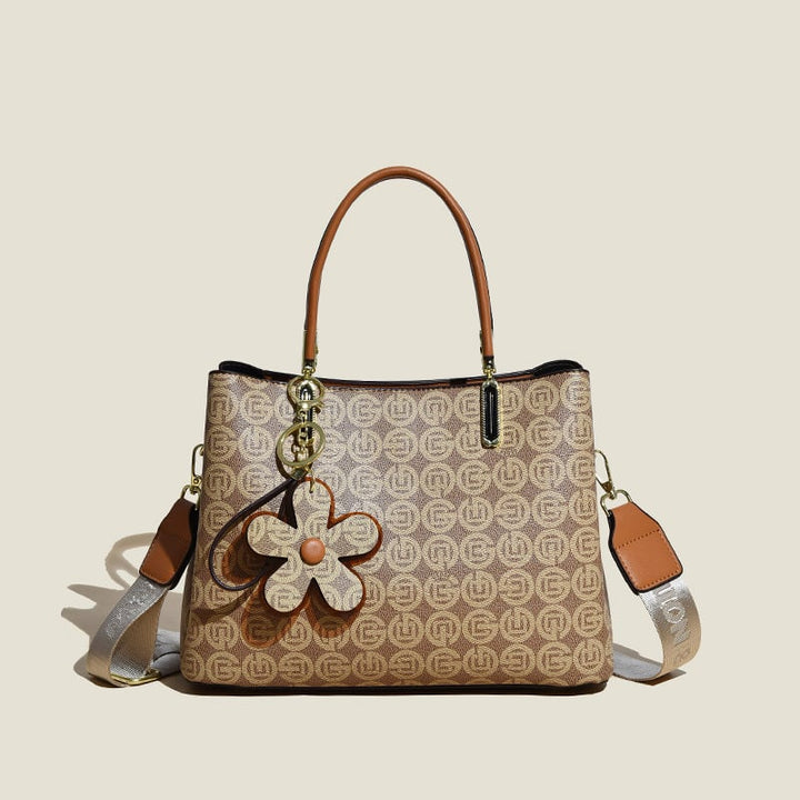 BowLift | Women’s Tote Bag | Vintage Floral Print | Faux Leather | Spacious 20L Capacity