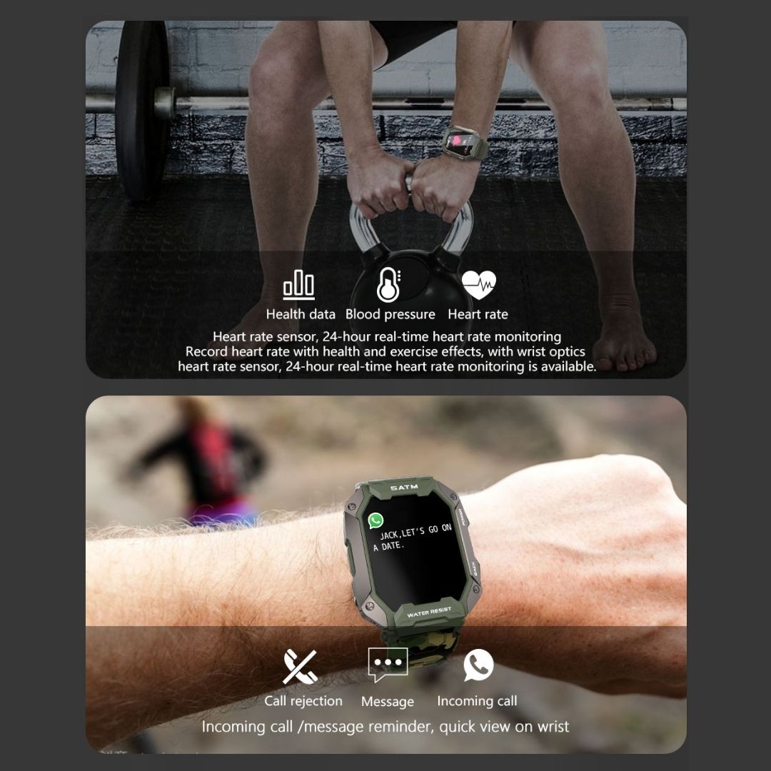BowLift | Top rated Military Army Tactical functions Long Life Battery Indestructible Rugged Smartwatch