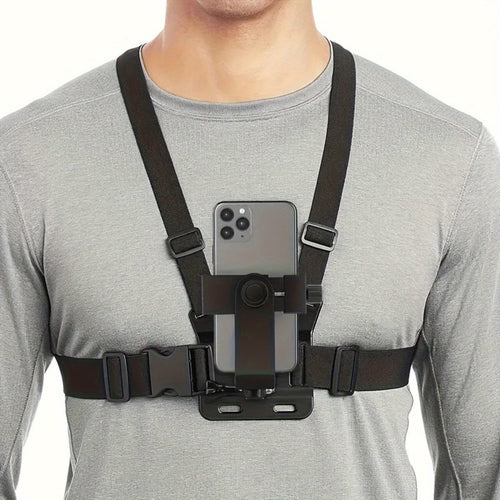 BowLift | Adjustable Hands-Free Chest Strap for Comfortable Filming and Photography – Secure Phone Holder for Smartphones and Action Cameras