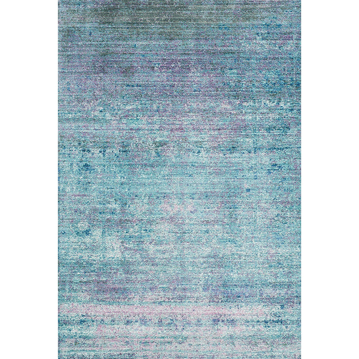 Simple abstract rug Blue Modern rug Polyester Washable Pet-friendly Non-slip rug for the living room | Bowlift