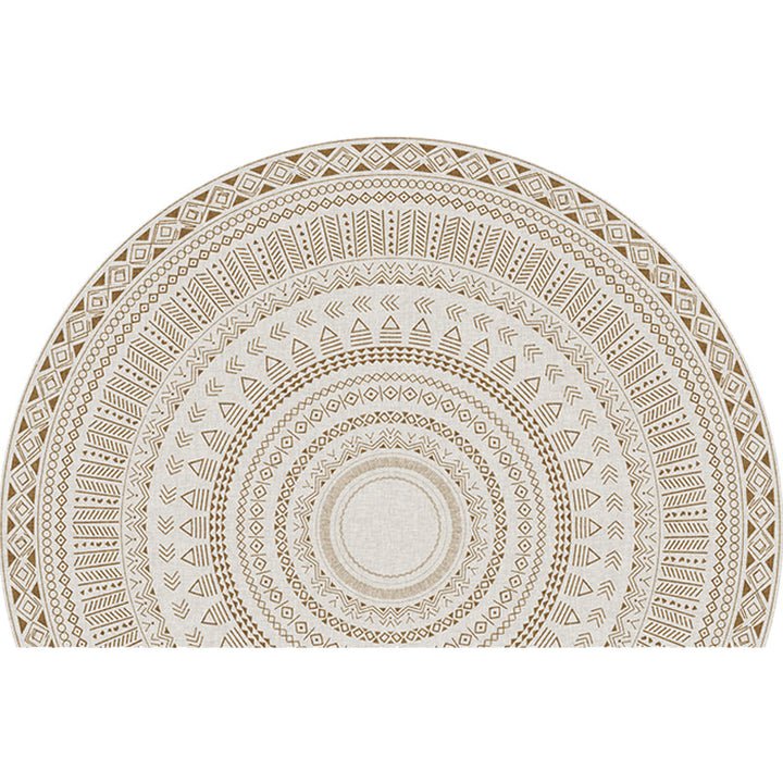 BowLift | Moroccan tribal floral pattern rug multicolored polyester rug machine washable pet friendly non-slip doormat for the living room