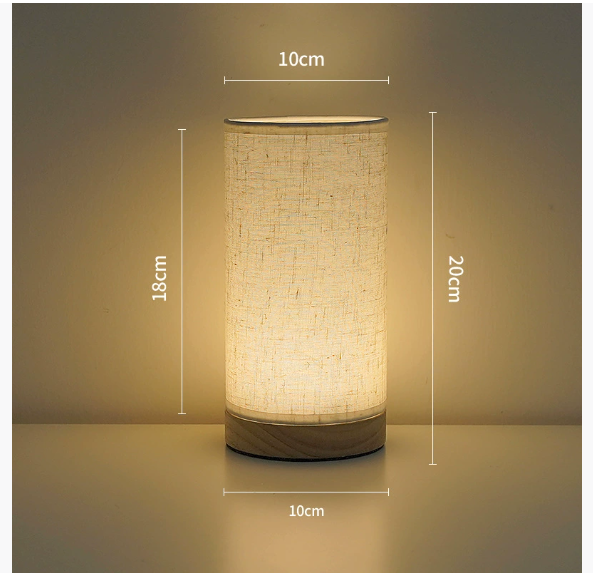 Atmospheric Linen Night Lamp for Bedroom Bowlift