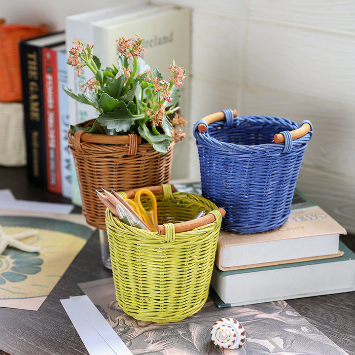 Handwoven Decorative Storage Basket Bowlift
