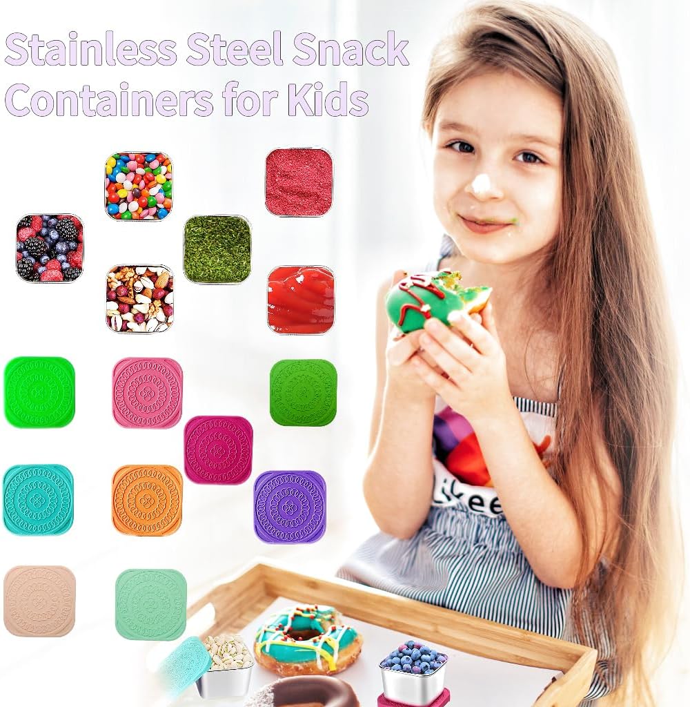 BowLift | 175ml Stainless Steel Snack Boxes for Kids - 6-Pack