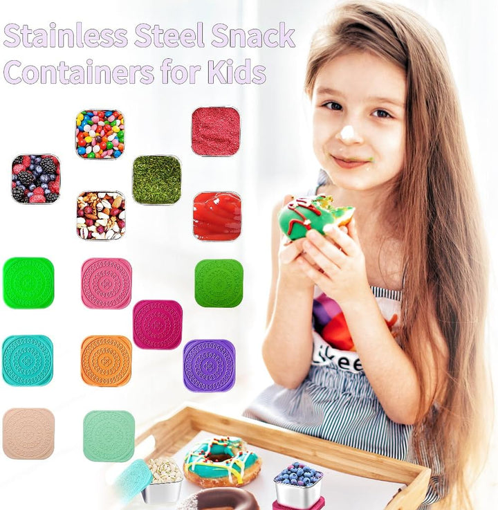 BowLift | 175ml Stainless Steel Snack Boxes for Kids - 6-Pack
