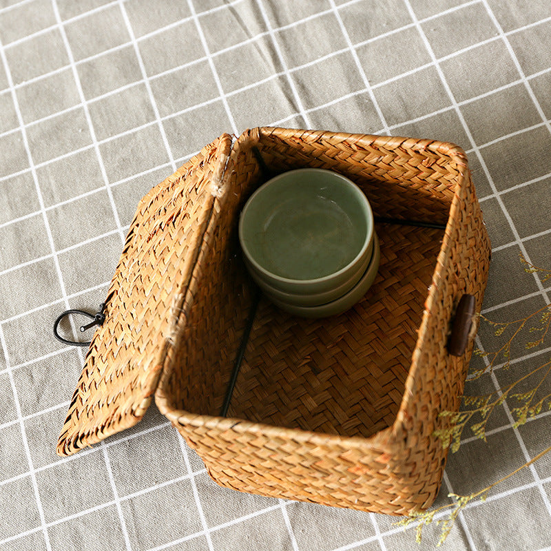 Handcrafted Woven Storage Box Bowlift