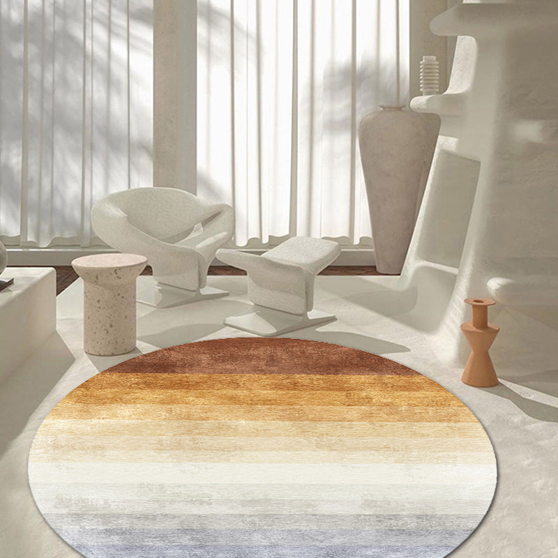Multicolor Ombre Pattern Carpet Polyester Modern Carpet Washable Non-Slip Pet-Friendly Carpet for the Living Room | Bowlift