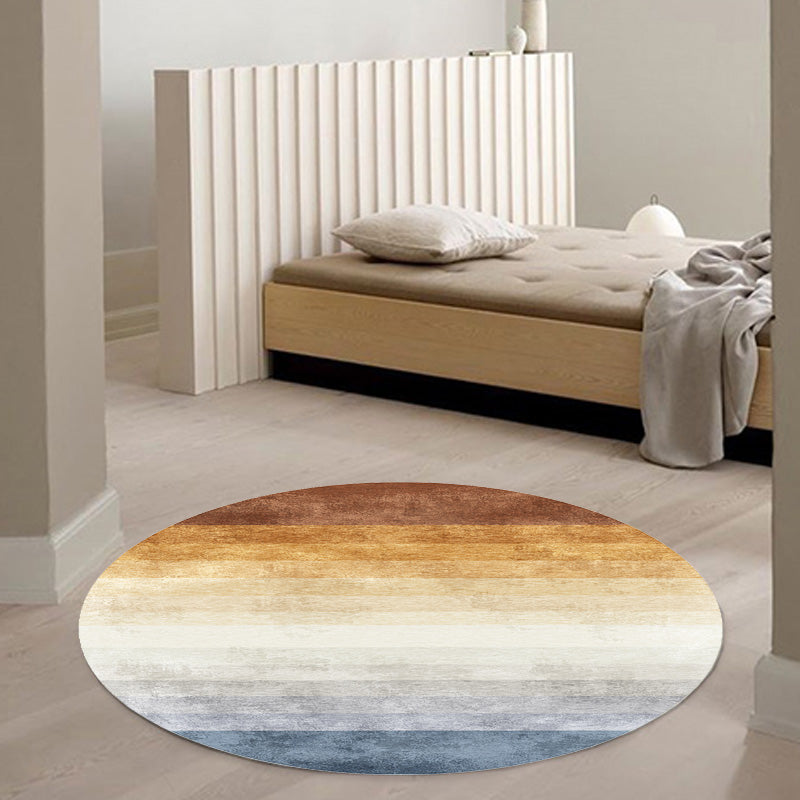 Multicolor Ombre Pattern Carpet Polyester Modern Carpet Washable Non-Slip Pet-Friendly Carpet for the Living Room | Bowlift
