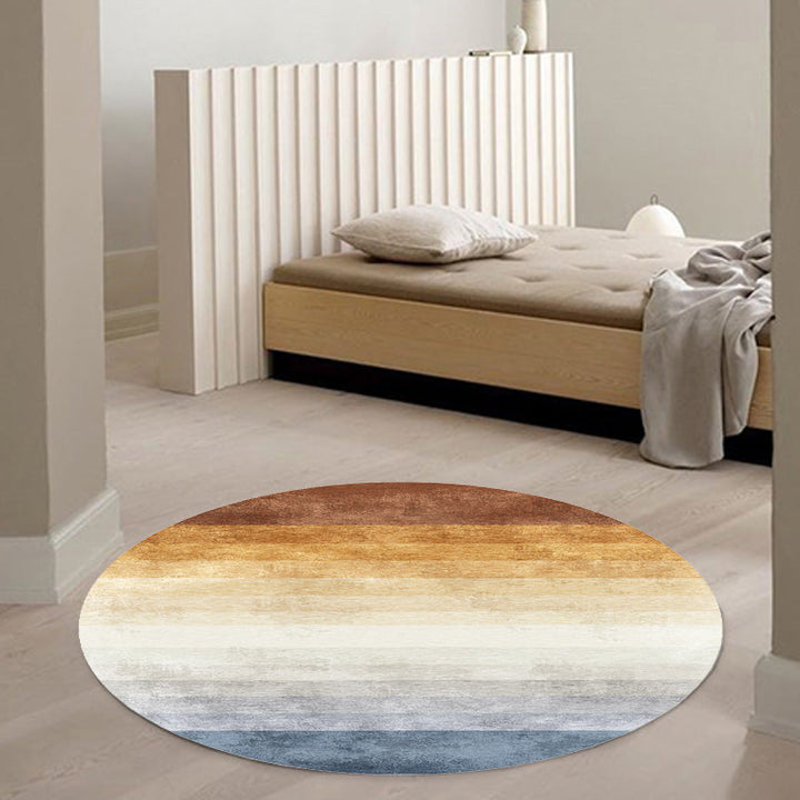 Multicolor Ombre Pattern Carpet Polyester Modern Carpet Washable Non-Slip Pet-Friendly Carpet for the Living Room | Bowlift