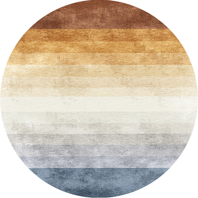 Multicolor Ombre Pattern Carpet Polyester Modern Carpet Washable Non-Slip Pet-Friendly Carpet for the Living Room | Bowlift