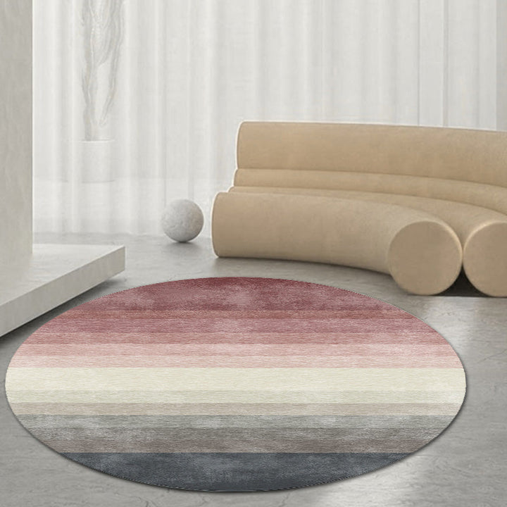 Multicolor Ombre Pattern Carpet Polyester Modern Carpet Washable Non-Slip Pet-Friendly Carpet for the Living Room | Bowlift