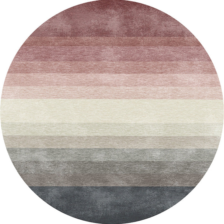 Multicolor Ombre Pattern Carpet Polyester Modern Carpet Washable Non-Slip Pet-Friendly Carpet for the Living Room | Bowlift