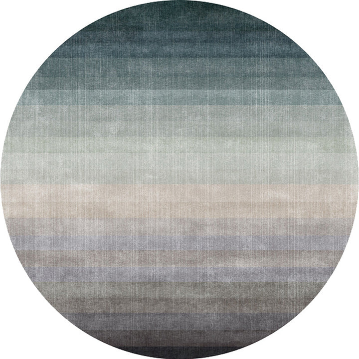 Multicolor Ombre Pattern Carpet Polyester Modern Carpet Washable Non-Slip Pet-Friendly Carpet for the Living Room | Bowlift