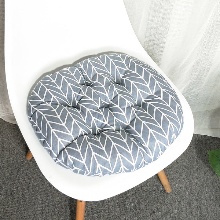 Round Cotton Linen Cushion Round Sofa Chair Cushion Futon Cushion Modern Simple