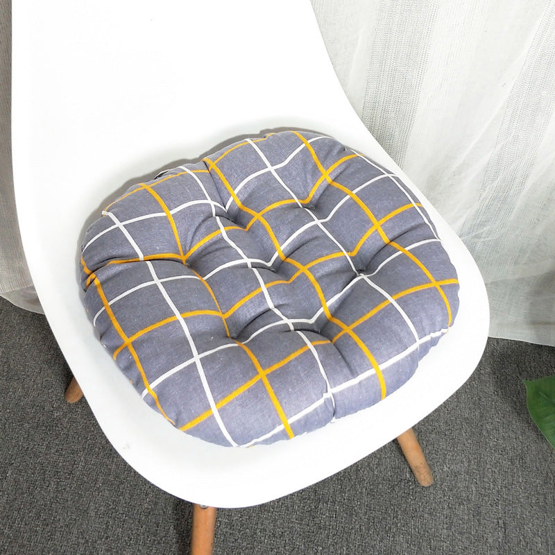 Round Cotton Linen Cushion Round Sofa Chair Cushion Futon Cushion Modern Simple