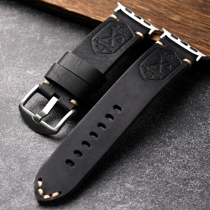 BowLift | Apple Leather Strap+Vintage Top Layer Cowhide/Thickened/Men's