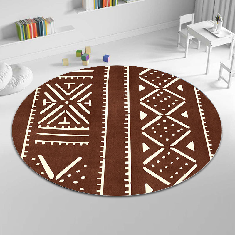 BowLift | Geometric and striped pattern carpet polyester modern carpet washable non-slip pet-friendly carpet for the living room