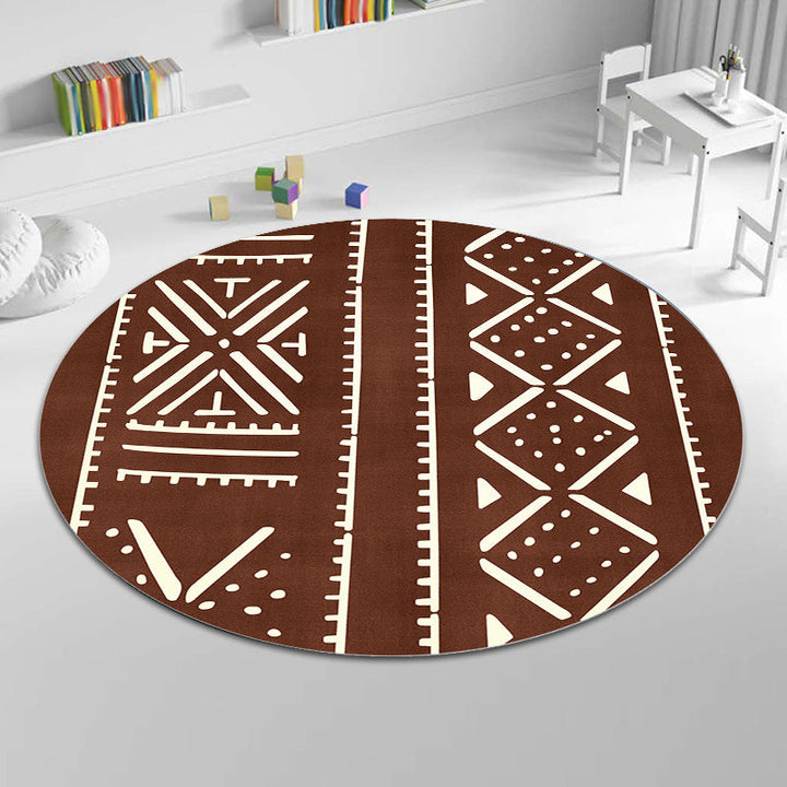 BowLift | Geometric and striped pattern carpet polyester modern carpet washable non-slip pet-friendly carpet for the living room