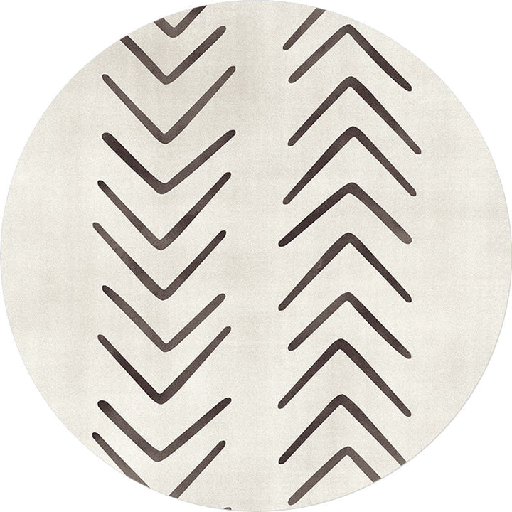 BowLift | Geometric and striped pattern carpet polyester modern carpet washable non-slip pet-friendly carpet for the living room
