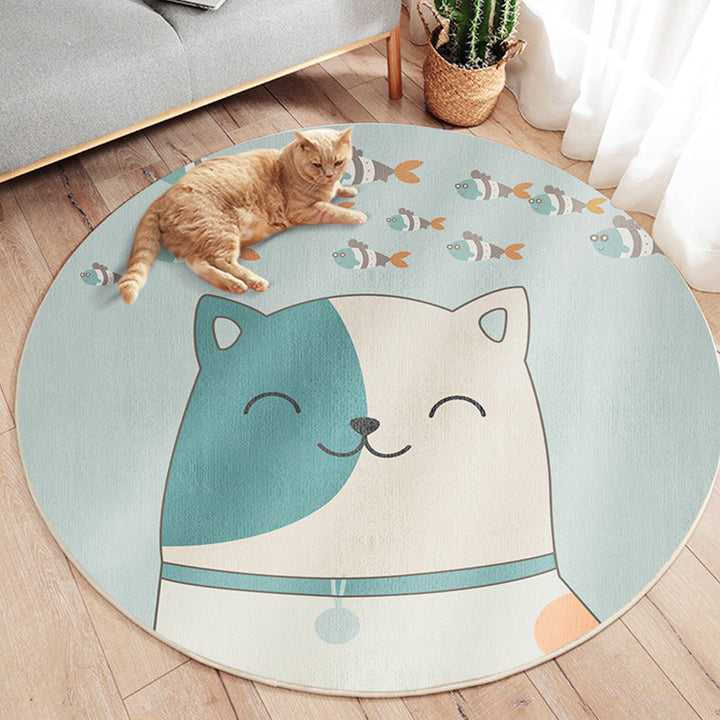BowLift | Unique Multicolor Kids Rug Polyester Animal Pattern Rug Washable Pet-Friendly Non-Slip Carpet for the Children's Room