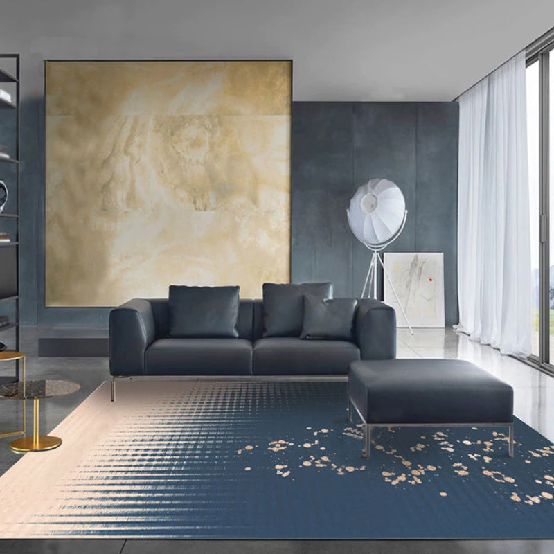 Multicolor Ombre Pattern Carpet Polyester Modern Carpet Washable Non-Slip Pet-Friendly Carpet for the Living Room | Bowlift