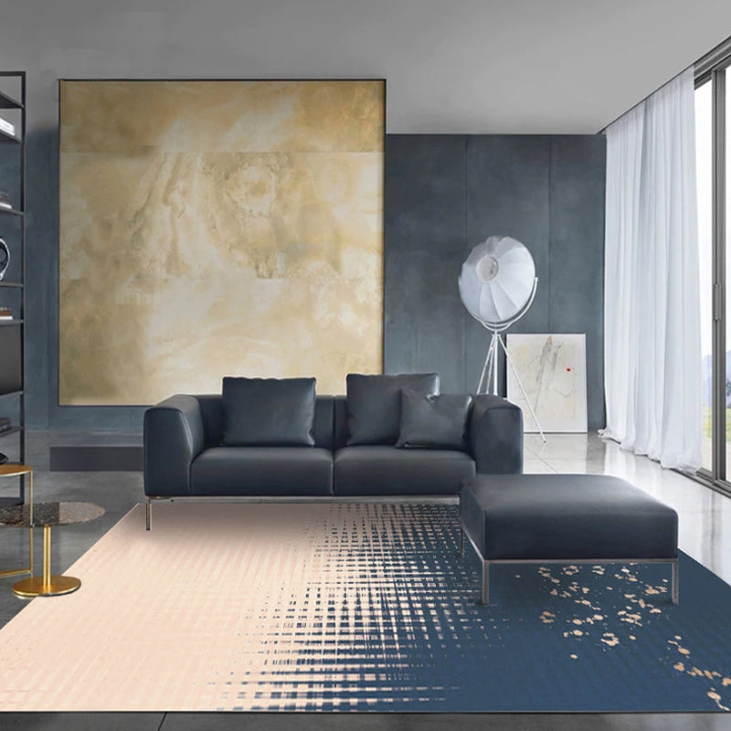 Multicolor Ombre Pattern Carpet Polyester Modern Carpet Washable Non-Slip Pet-Friendly Carpet for the Living Room | Bowlift