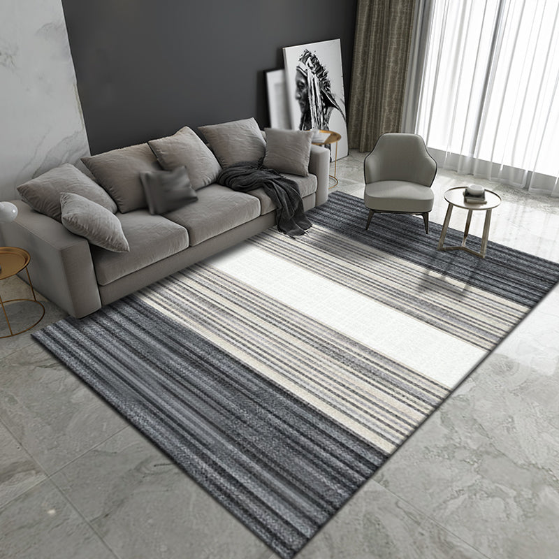 Multicolor Ombre Pattern Carpet Polyester Modern Carpet Washable Non-Slip Pet-Friendly Carpet for the Living Room | Bowlift