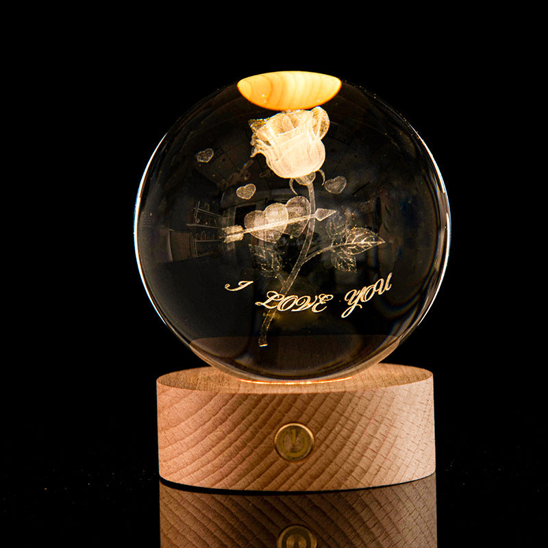 Galaxy Crystal Ball Lamp | Bowlift