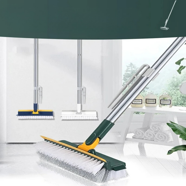 BowLift | Glazora DuoBrush Cleaning Brush | 2-in-1 for Floors & Windows | With Swivel Head & Telescopic Handle | Effortless Cleanliness