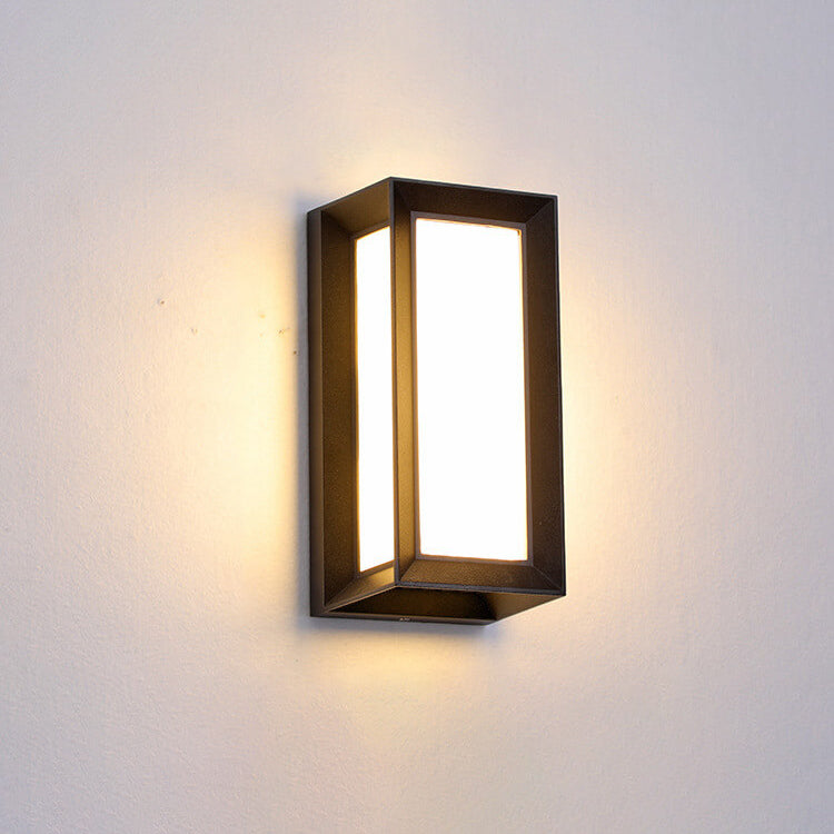 Modern Creative Geometry Aluminum Outdoor Waterproof LED Wall Sconce Lamp | Bowlift