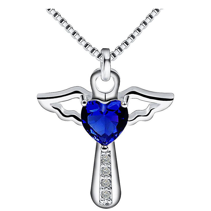 Winged Heart Pendant Necklace Bowlift