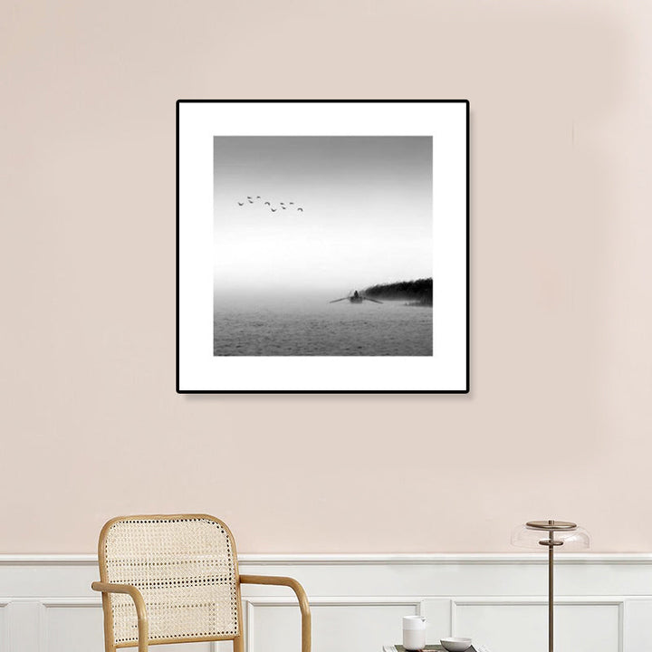 BowLift | Dark Photography Seascape Art Print Textured Contemporary Living Room Furniture Wall Decor